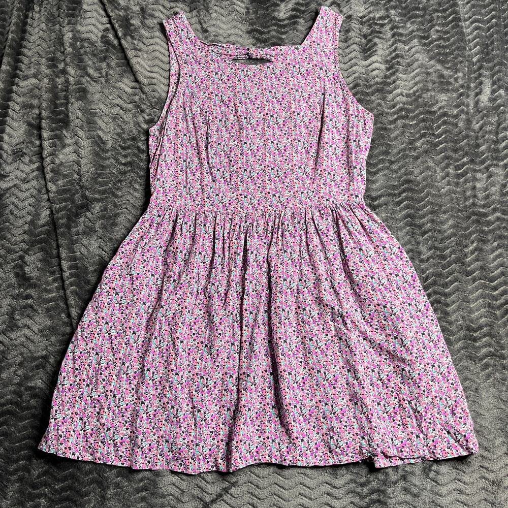 XXI Floral pink Mini-Dress open back Size L